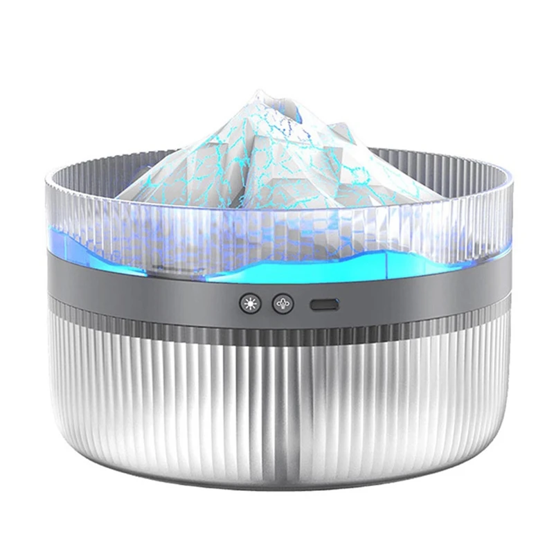 Volcano Aromatherapy Machine Multi-Function Flame Humidifier 2L Large Capacity Perfume Diffuser Atmosphere Night Light