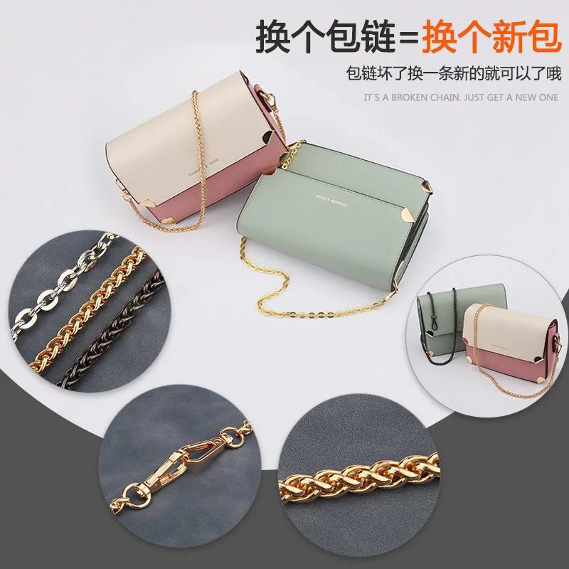 Geldbörsen-Kettenriemen, Ersatz-Taschenriemen, DIY-Handtaschen-Metallkette, Schultertasche, 60 cm/23,6 Zoll, 90 cm/35,4 Zoll, 120 cm/47,2 Zoll – Detail 13