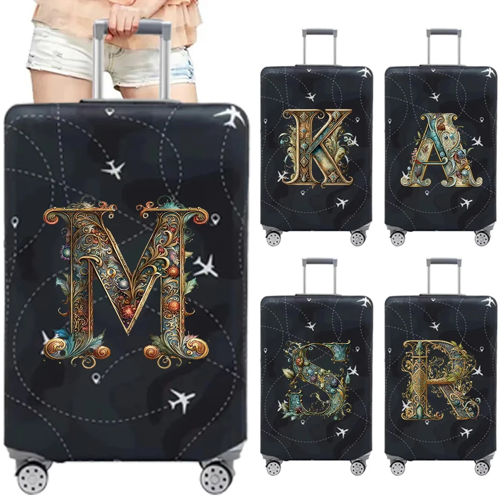 

Luggage Cover Travel Bag Protective Cover Stretch Dustproof Luggage Cover Letter Series 18-32 Inch Travel Accessories