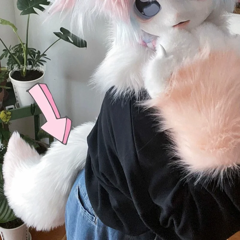 Customizable Colors/Fox Tail Wolf Tail Large 70CM Multi Color COS Manga Exhibition Handmade Beast Tail Prop 4