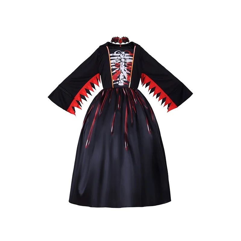 Kostum Penyihir Cosplay Anak Perempuan Halloween 2025, Acara Cosplay Halloween, Model Sekolah Modis Lintas Batas