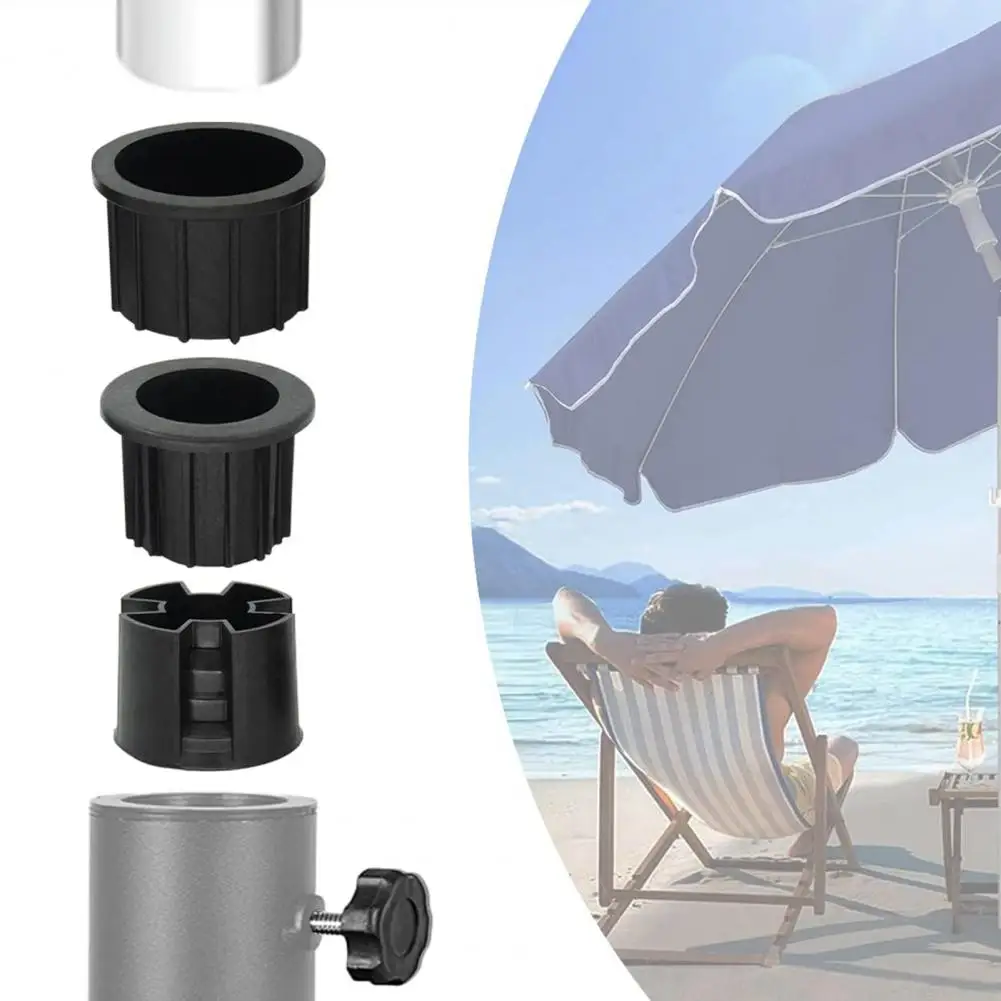 8/12Pcs Umbrella Stand Tube Pipe Sleeve With Hand Knob Tightening Screw Umbrella Pole Mount Base Insert Holder Accessories