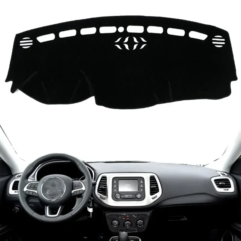 

For Jeep Compass 2017 2018 2019 Car Dashboard Cover Mat Pad Dashmat Dash Auto Sun Shade Instrument Protective Carpet Accessories