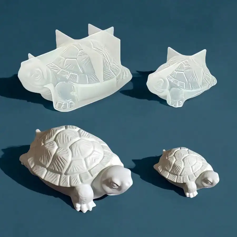 

2pcs 3D Turtle Silicone Molds, Turtle Clay Molds, Plaster Molds, Turtle Candle Molds, Aromatherapy Plaster Ornaments, Creative Concrete Plaster Molds, Suitable For Plaster, Concrete And Resin Crafts, Modern Design, Suitable For Craft Lovers And DIY Enthus