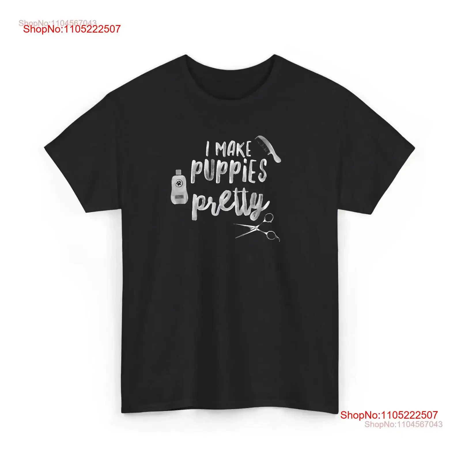 Camiseta bonita con texto en inglés "I Make Puppies", peluquero divertido para perros, ropa para amantes del cuidado de cachorros, Top lavado vintage para uso diario