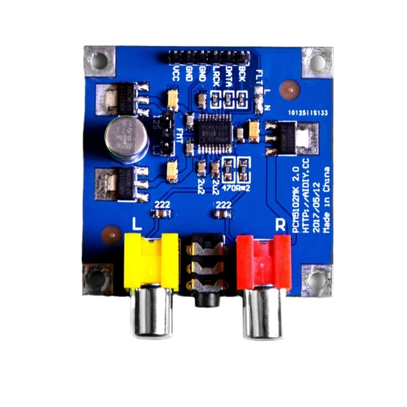 PCM5102/PCM5102A DAC Decoders I2S Input 32Bit 384K with 3.5 Headphone Output Spectrum Analyzer Decodificador 3.5mm Output