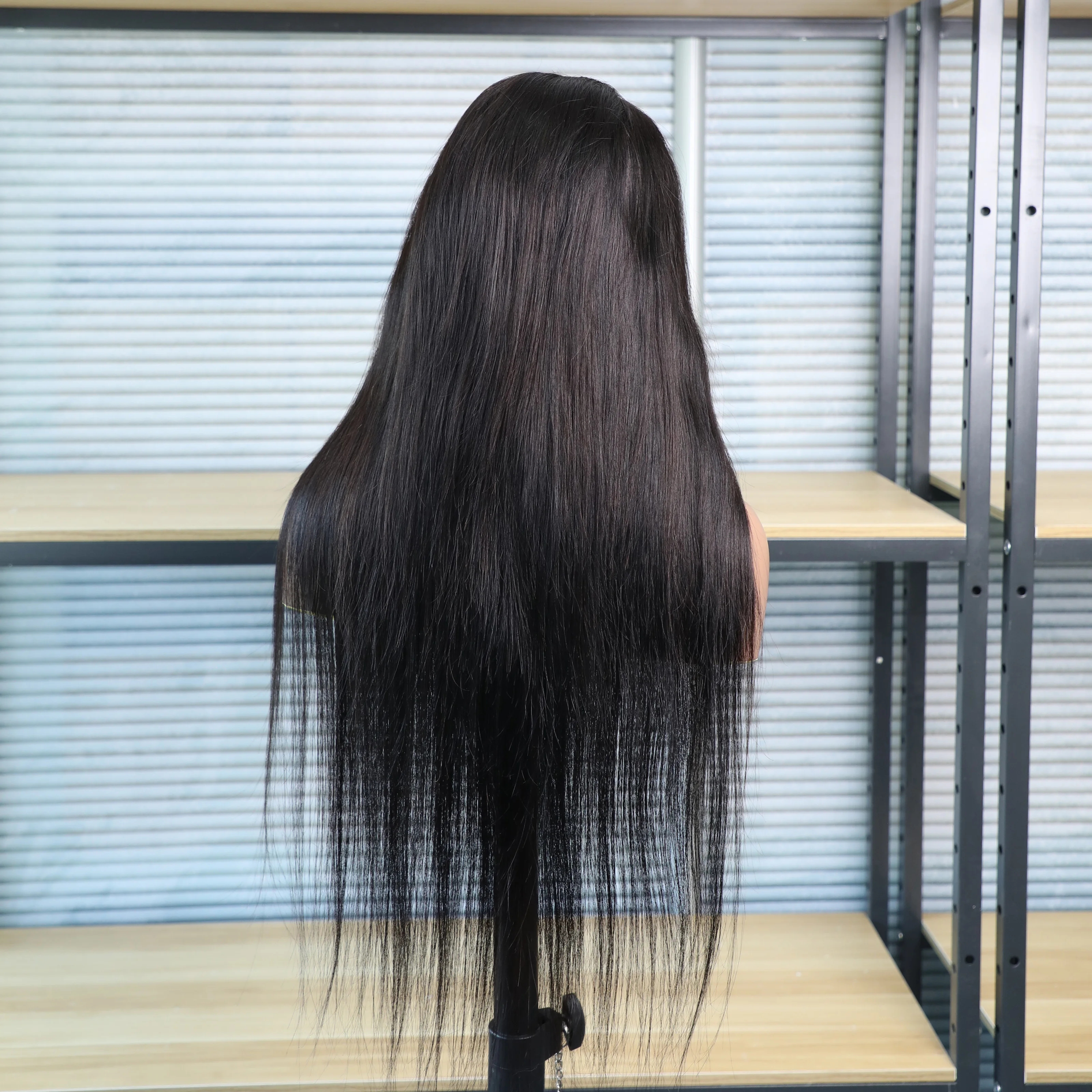 200 الكثافة الطبيعية الأسود مستقيم الدانتيل شعر مستعار أمامي البرازيلي الشعر البشري 13x6 شعر مستعار أمامي شفاف قبل قطعها