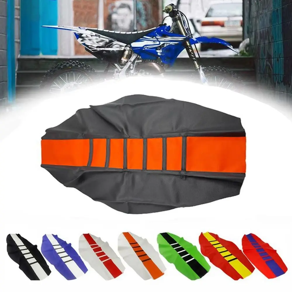 Leather Motorcycle Seat Cover Wear-Resistant Universal Motorcycle Cushion Cover 83CM Lengthened Motocross Seat Pad
