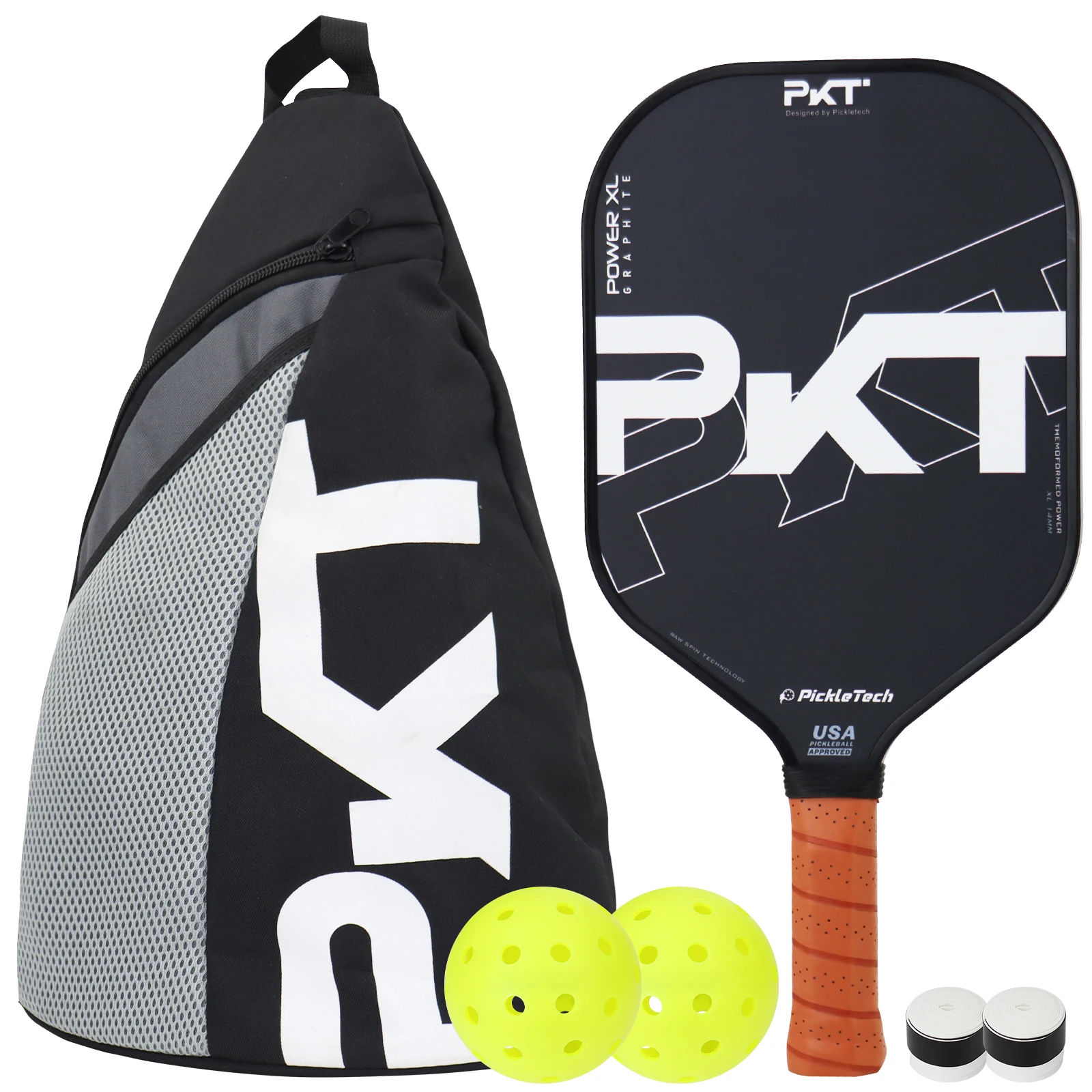 

Pickleball Paddle Sets 14MM Lightweight Full Carbon Pickleball Rackets With 2 Balls,1 Cover Bag For Beginner Training Unisex