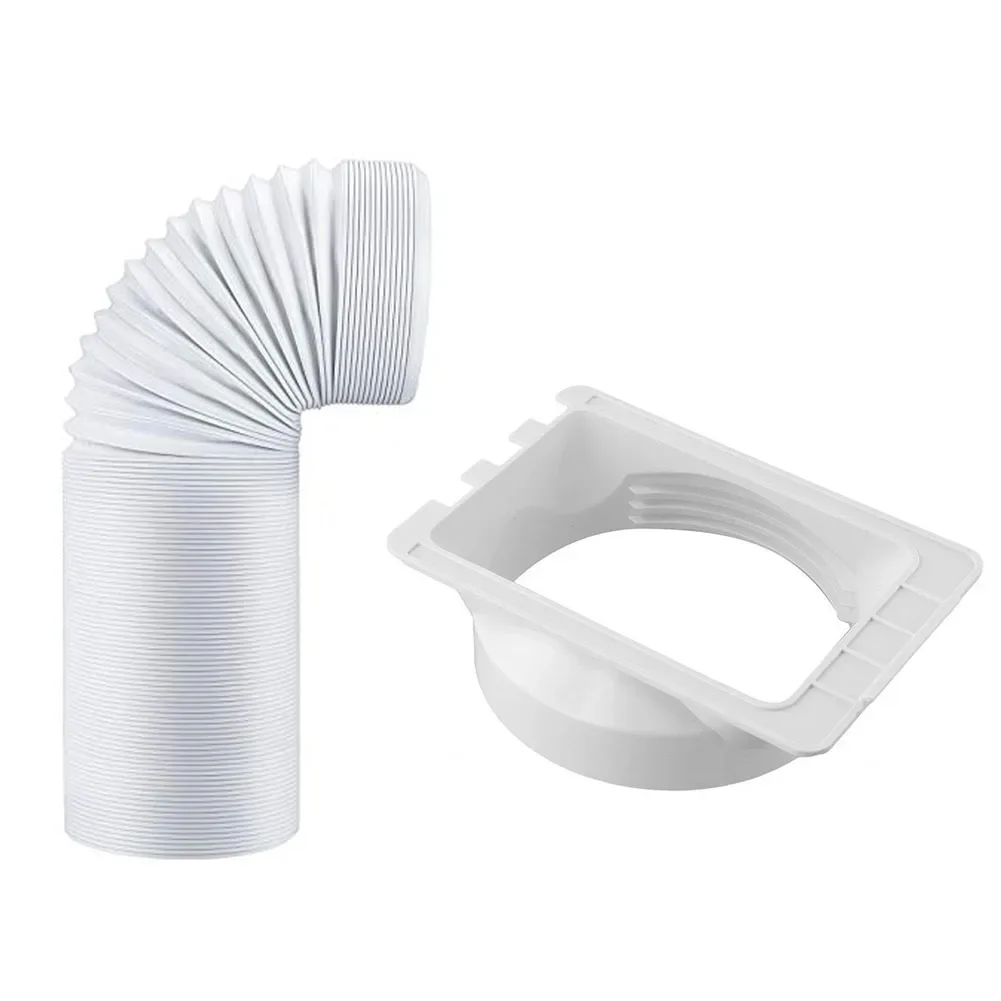 Portable Air Conditioner Hose With Square Connector Kit 150mm Diameter Flexible Pipe For Home Office Cooling System Part