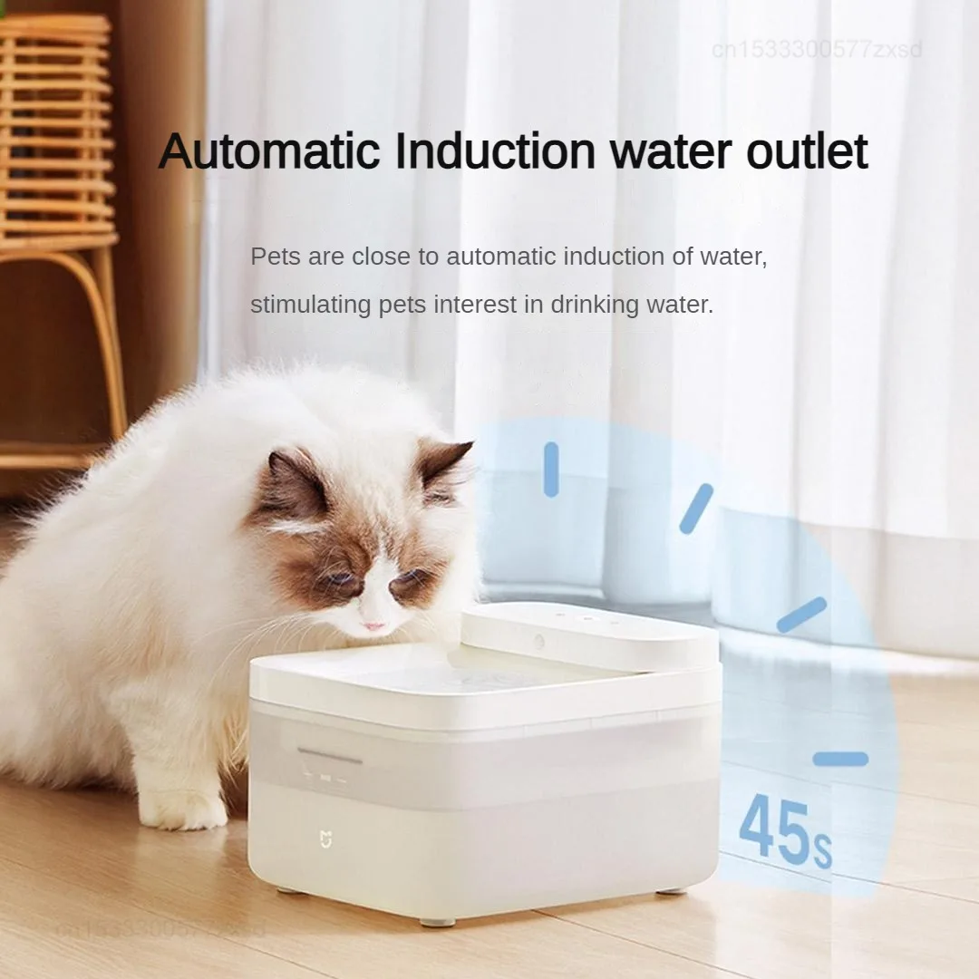 Xiaomi Mijia Wireless Smart Pet Water Dispenser 3L induzione automatica Silent filtro a 4 strati filtri per fontana d\'acqua per cani e gatti