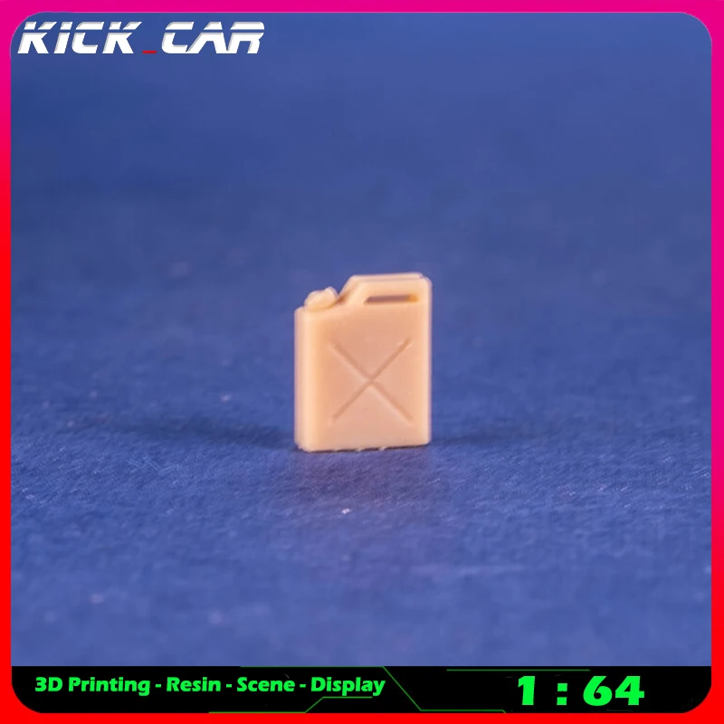 Kickcar 1/64 Oil Barrel 3 Model Car Diorama Uncolored Resin Garage Scene Repair Tools Decoration Simulation Scene Toy