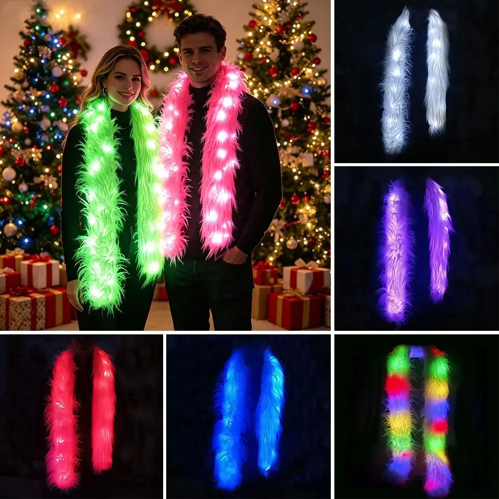 Fashion LED Scarf Funny Shining Flashing Scarf Performance Costume Accessories Party