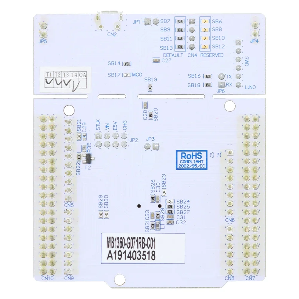 FOR ST NUCLEO-G071RB STM32G071RBT6 MCU Nucleo-64 Development Board 64MHz Cortex-M0+ 128KB Flash 36KB SRAM ST-LINK/V2-1
