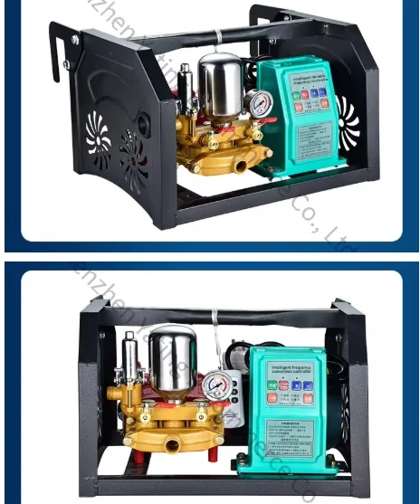 Remote Control Electric Vehicle High Pressure Three-cylinder Plunger Sprayer Fruit 48V60V72V220 Sprayer Frequency Conversion