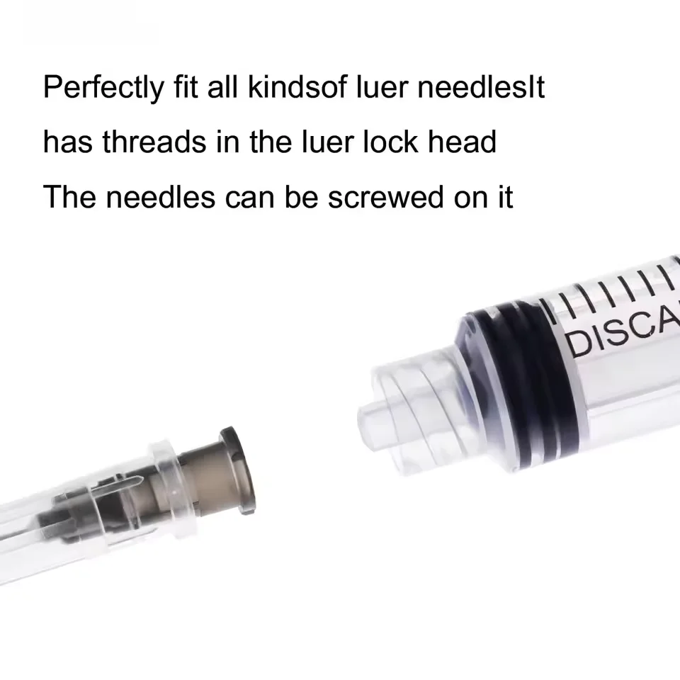 5ML Luer Lock Plastic Syringe Disposable Hypodermic For Industrial Lab Measuring Pet Nutrient Industrial Veterinary DIY Tools