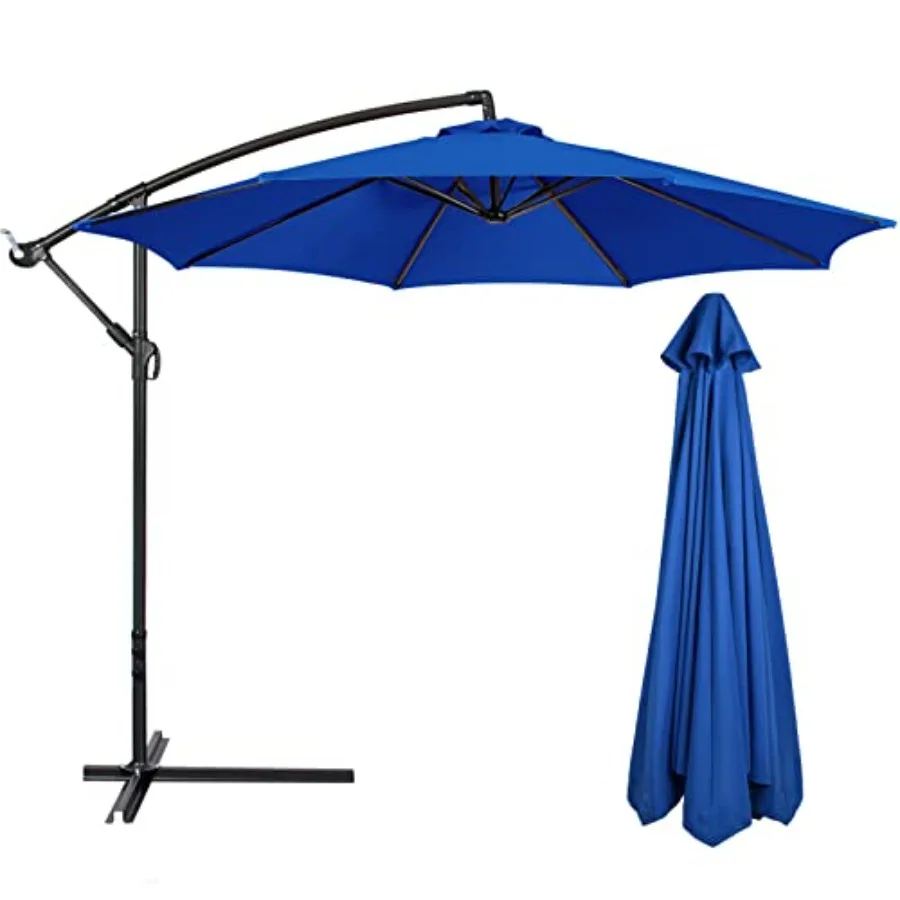 

10 Feet 6/8 Rib Umbrella Canopy Replacement Outdoor Market Patio Table Umbrella Strong and Thicck Canopy Cover for Backyard Gar
