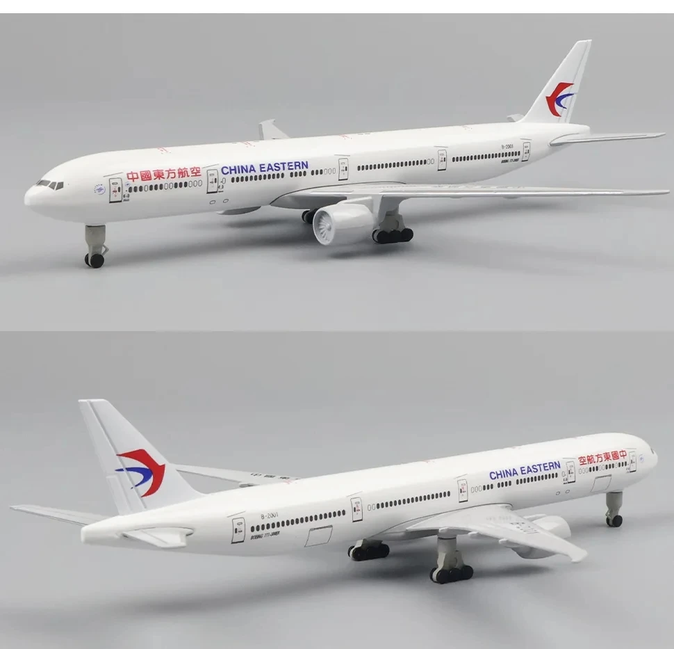 20 centimetri In Lega di Metallo Aria China Eastern Airlines 777 B777 Airways Diecast Modello di Aereo Aereo Giocattoli Aerei con Ruote Carrello di Atterraggio