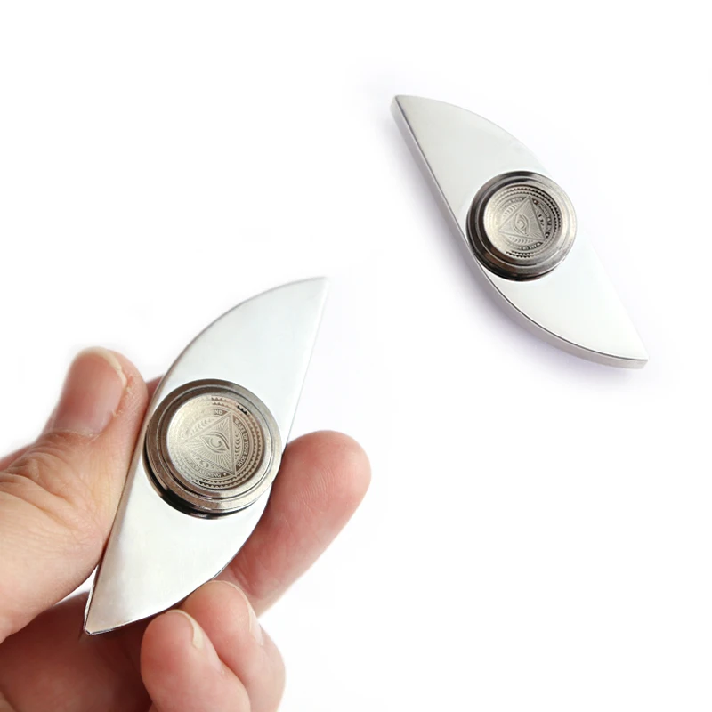 Fingerspitzenspinner aus Edelstahl | EDC-Zappelspielzeug für Erwachsene | Spinner zur Linderung von Angstzuständen und Autismus | Geschenk für Männer – Detail 4