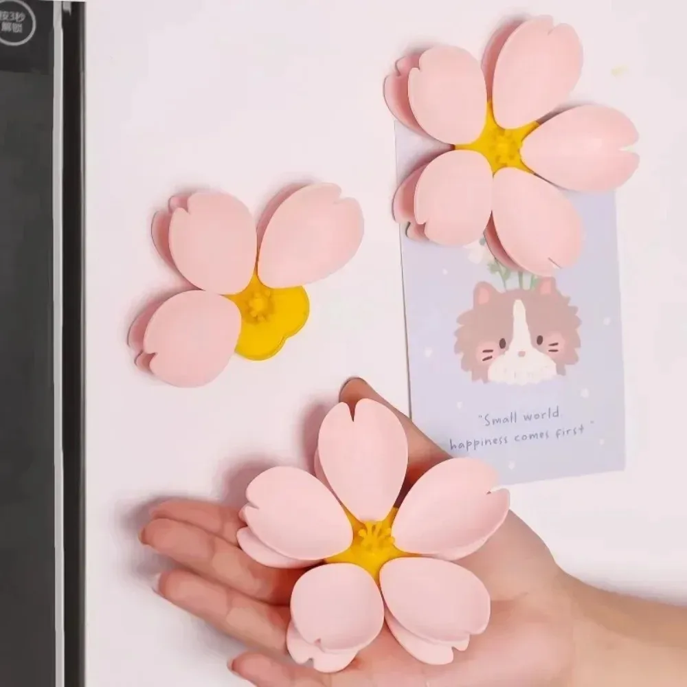 مقاوم للرطوبة ساكورا مشبك مغناطيسي لطيف نمط وجبة خفيفة تخزين ساكورا مشبك للغلق بإحكام حفظ الطعام مغناطيس الثلاجة