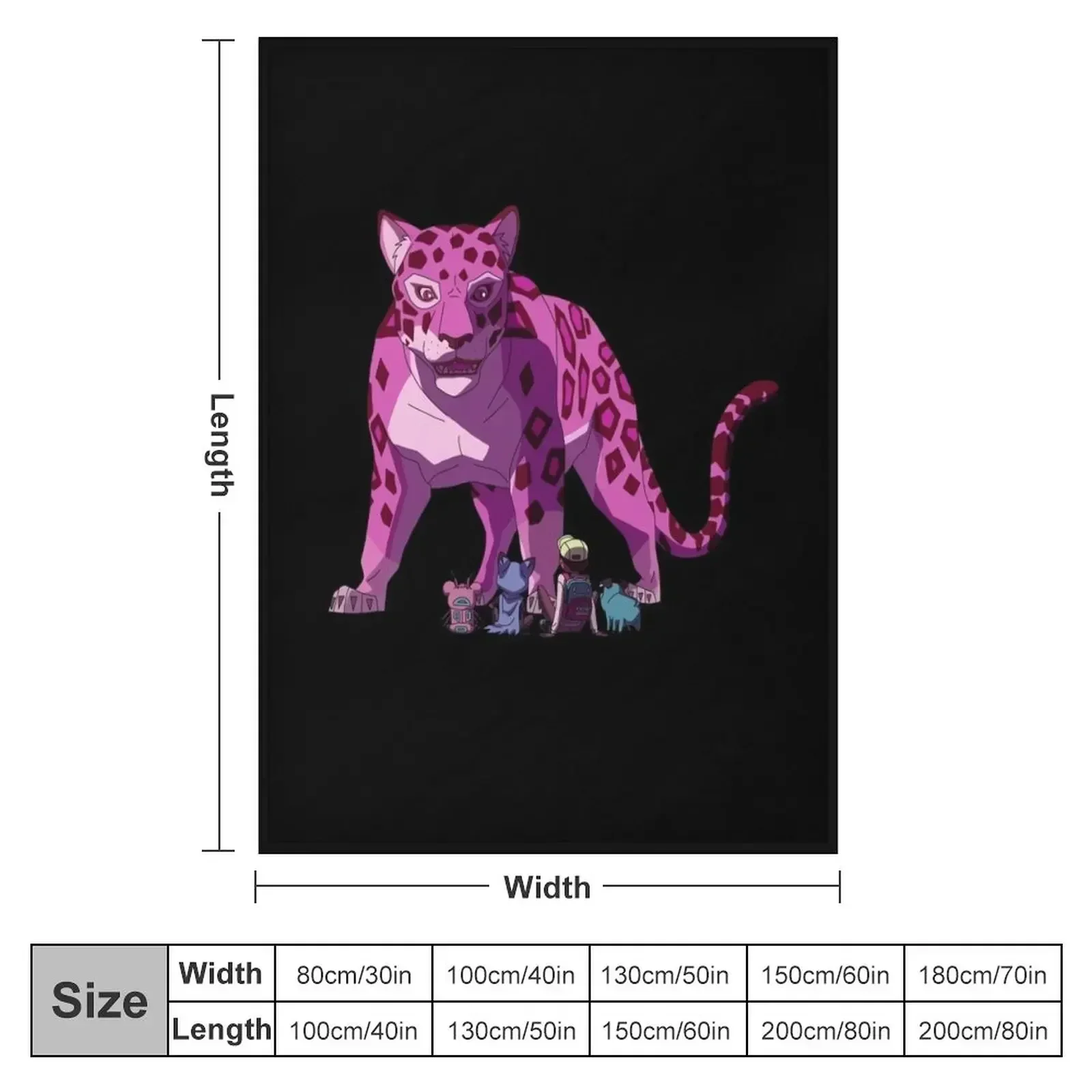 Mega Jaguar Kipo - Kipo And The Age Of Wonderbeasts Throw Blanket christmas decoration decorative Furrys Shaggy Blankets