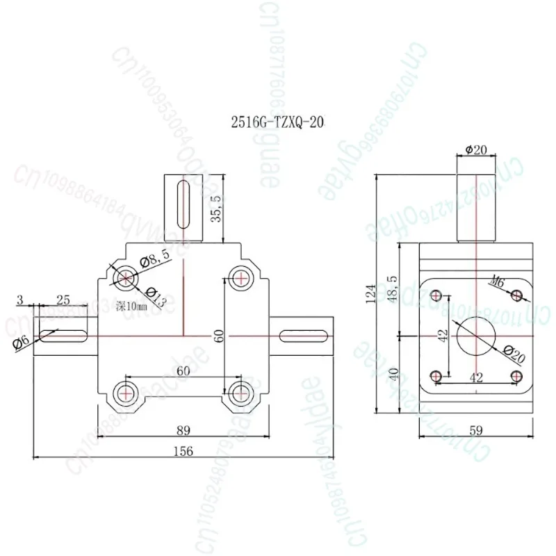 الفولاذ المقاوم للصدأ الزاوية اليمنى صندوق التوجيه علبة التروس الصلب المصبوب 40N.M تحميل كبير 2.5 وحدة 16 الأسنان 90 درجة العاكس والعتاد