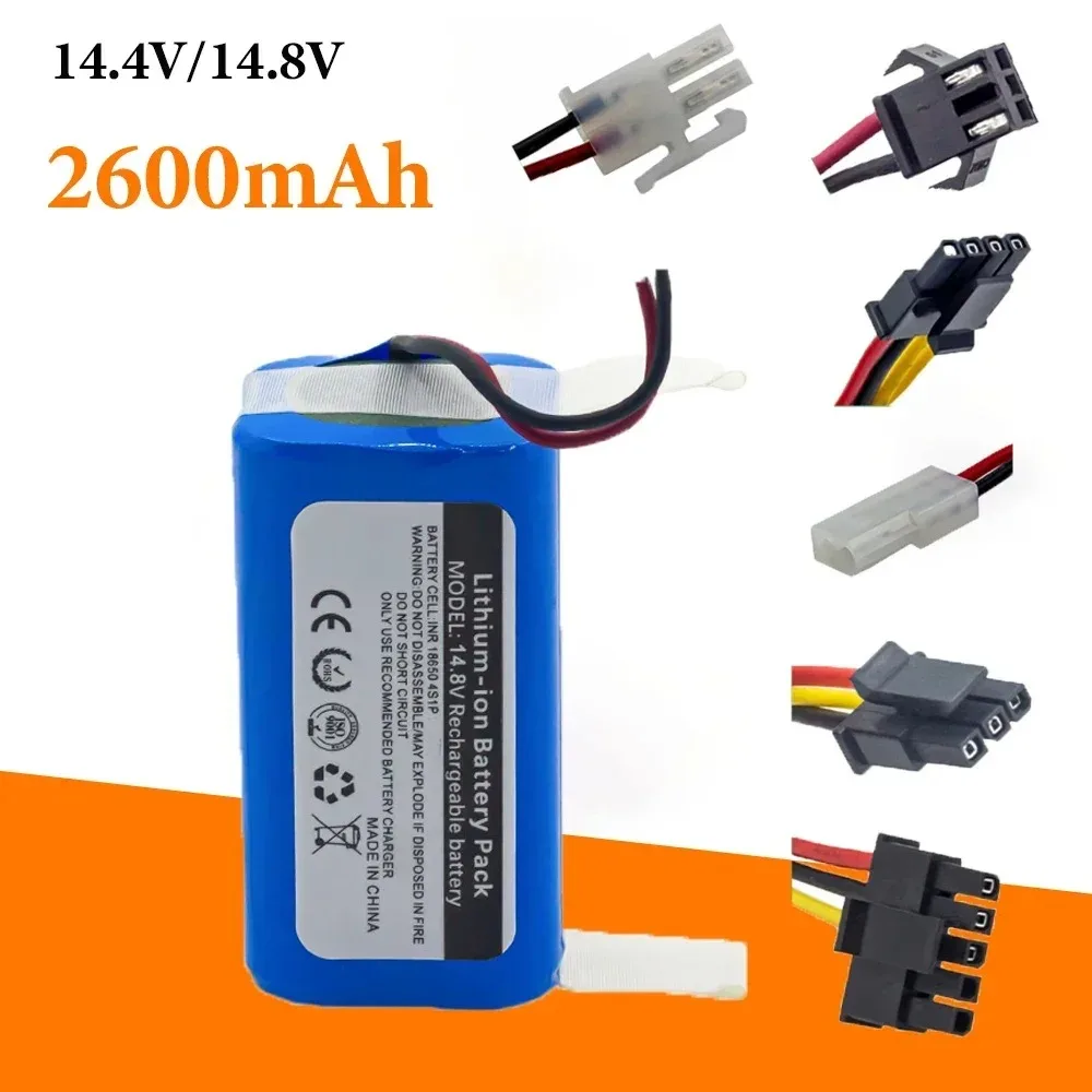 14.8V 2600MAH 4S1P Lithium Battery Pack,For Xiaomi G1 Robot Vacuum, Suitable for Ecovacs CEN540/CR130/DF35 Robot Accessories