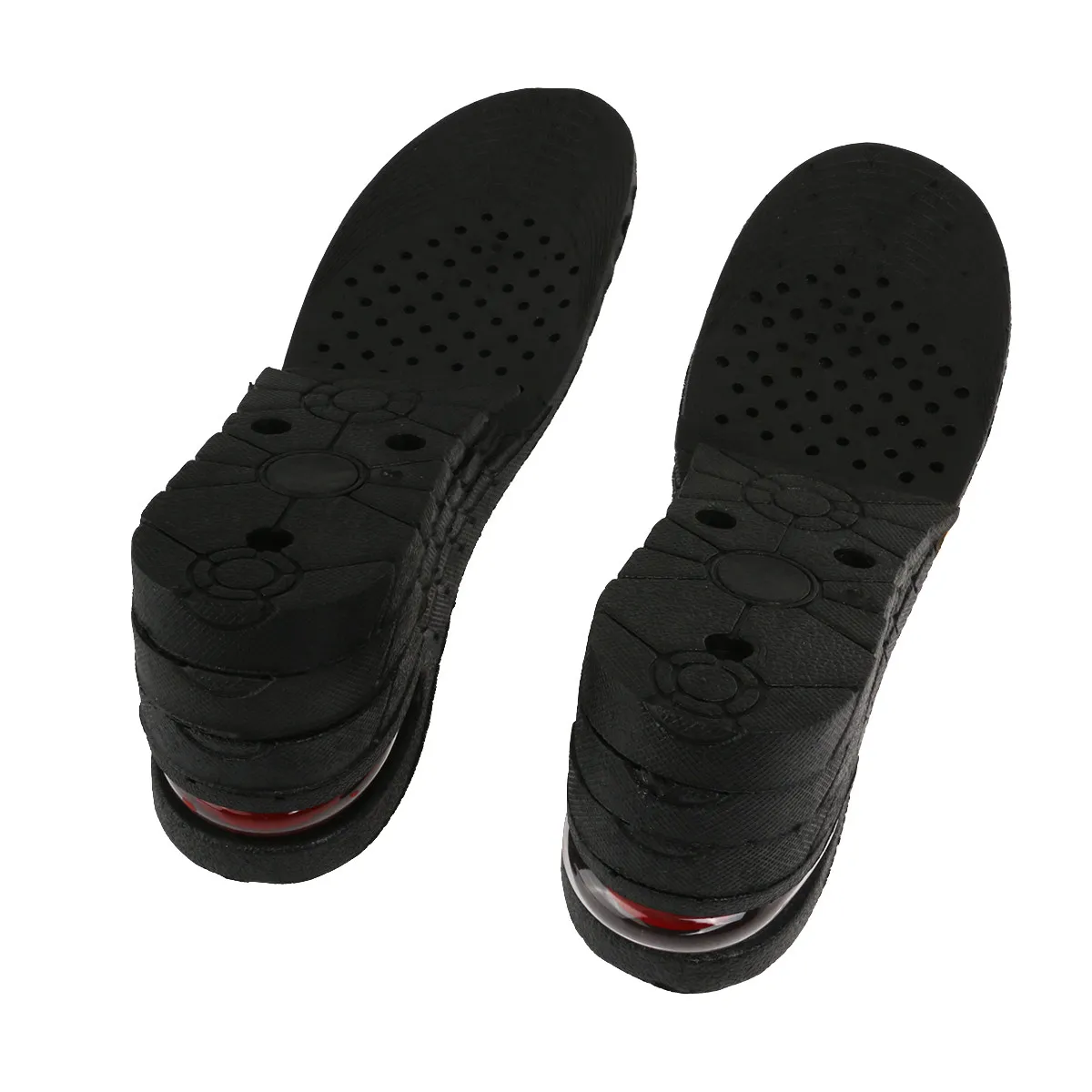 Camel Unisex Black Invisible Height-Increasing Insoles – 8cm Elevator, Breathable 4-Layer PVC for Foot Massage