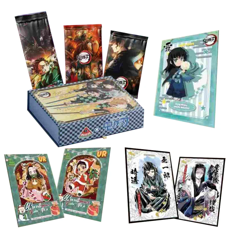 

Demon Slayer Cards Booster Box XiGuaShe Wave2 Original Board Games Playing Cards Rare Unusual Exquisite Design