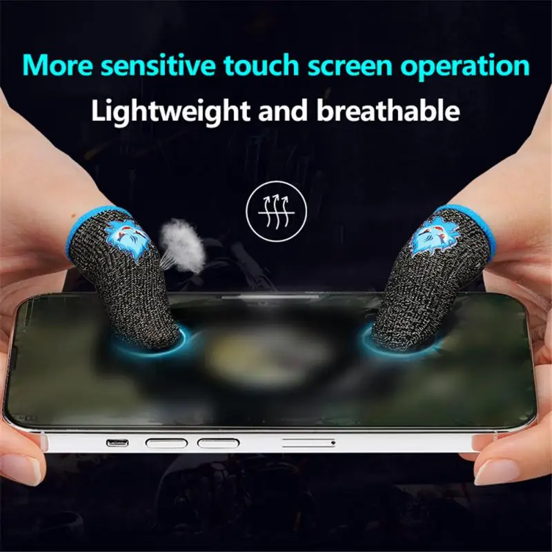 Gaming Luminous Finger Sleeve Breathable Fingertips Cover For PUBG Mobile Games Touch Screen Finger Cots Cover Mobile Touch