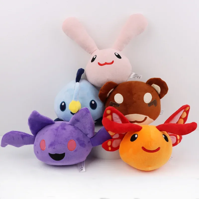 Anime Slime Rancher 2 Plush Toys Angler Batty Ringtail Flutter Soft Stuffed Doll Cartoon Animal Peluche Christmas Birhthday Gift