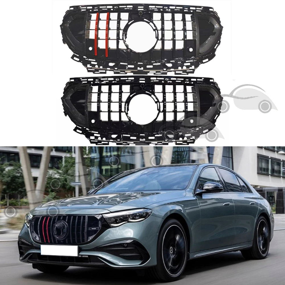 Front Racing Upper Facelift Grilles Radiator GT/Maybach Style For Mercedes-Benz W214/V214 E200 E260 E300 2024+