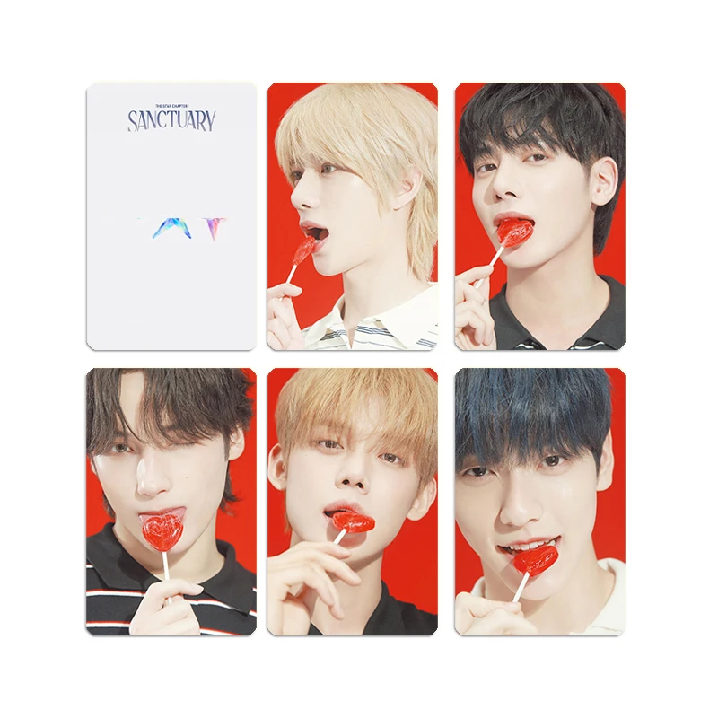 5 قطعة/المجموعة/مجموعة Yeonjun Soobin The Star الفصل: SANCTUARY Photocards Beomgyu Taehyun تحيات الموسم بطاقات بريدية مجموعة المعجبين هدية