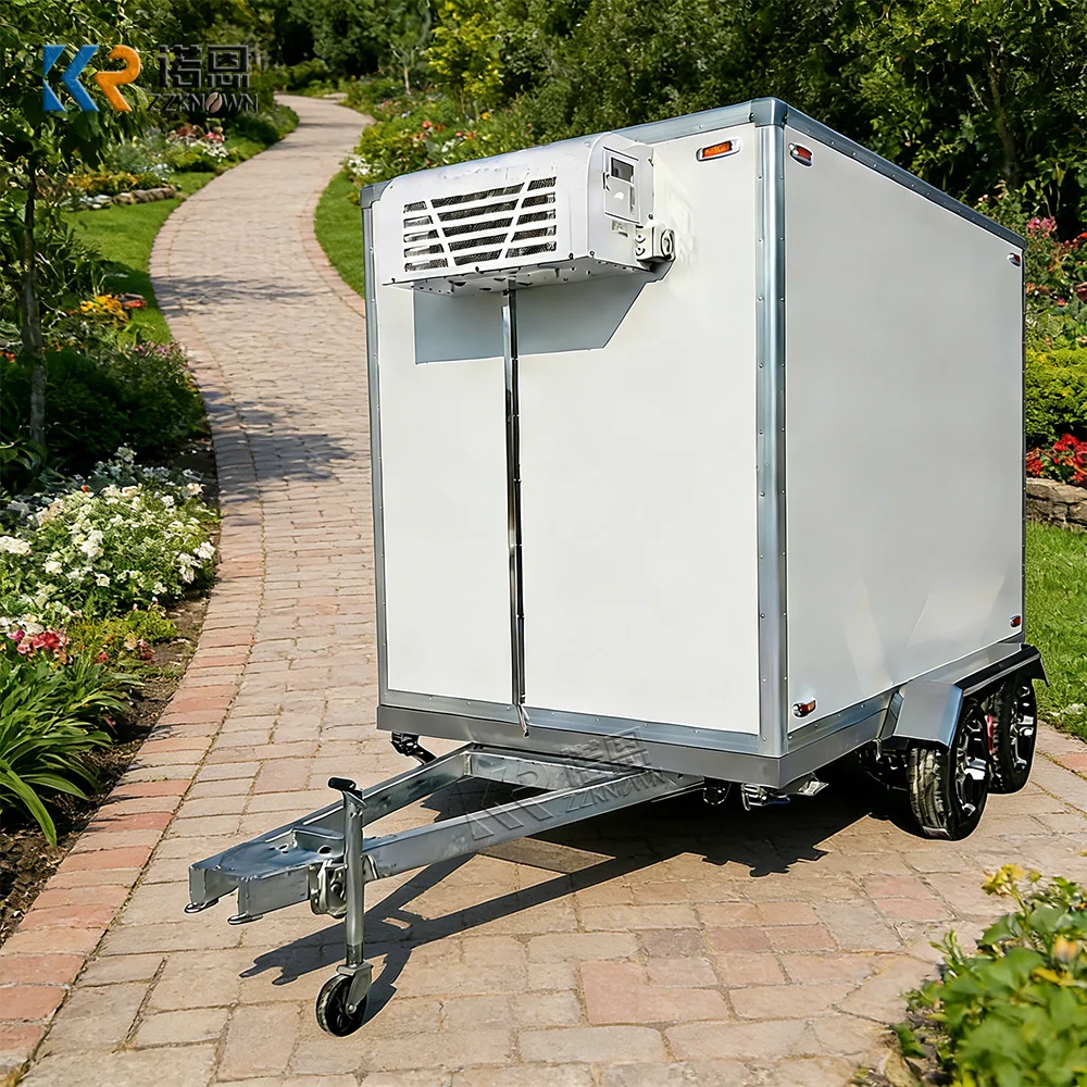 Portable Cold Storage Trailer Truck Commercial Reefer Truck Refrigerated Trailer for Cold Chain Logistics