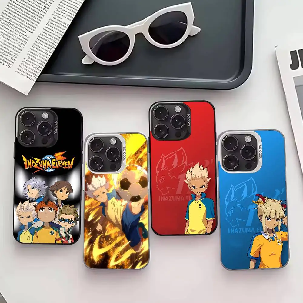 

Football I-InazumaS Eleven 11 Phone Case For iPhone 17,16,15,14,13,12,11 Plus,Pro Max,XS,Colored silver phone case