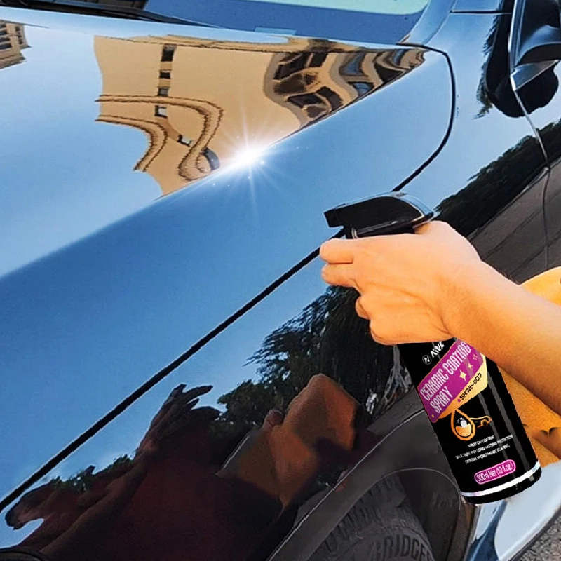 Car Quick-Effect Coating Agent: Polishing Car Paint Coating Liquid, Nano Crystal Ceramic Coating Spray & Body Wax