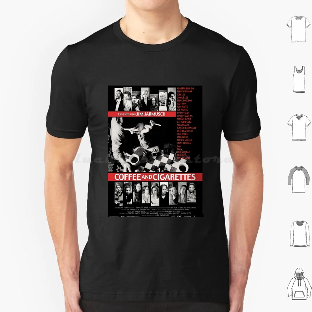 Camiseta de café y cigarrillos, camisa fresca de algodón, película de película, cine, café y cigarrillos, solo amantes de Jarmusch, 6xl