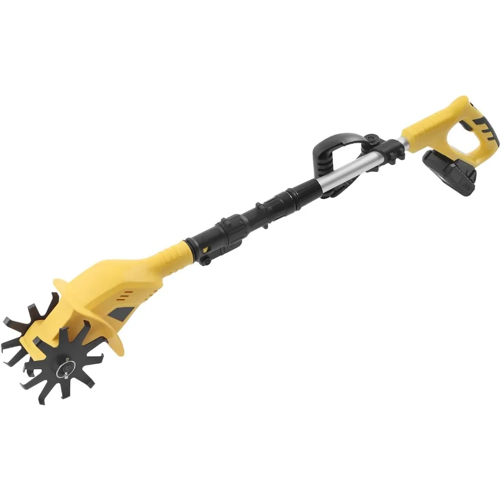 

Беспроводной культиватор-культиватор, электрический культиватор 20 В, 250 об/мин, садовый культиватор с батарейным питанием, ширина пробокалы 6,7 дюйма, глубина 3,9 дюйма, 2 Ач