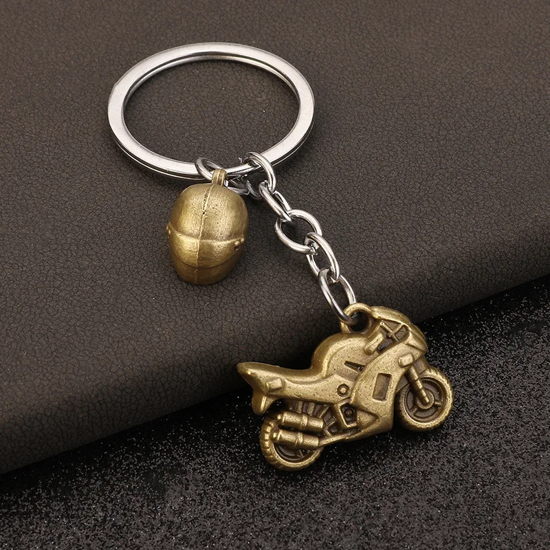 Motorcycle helmet Keychain Fashion New Motor Keychain Metal Motocross Car Key Ring Key Chain Gift