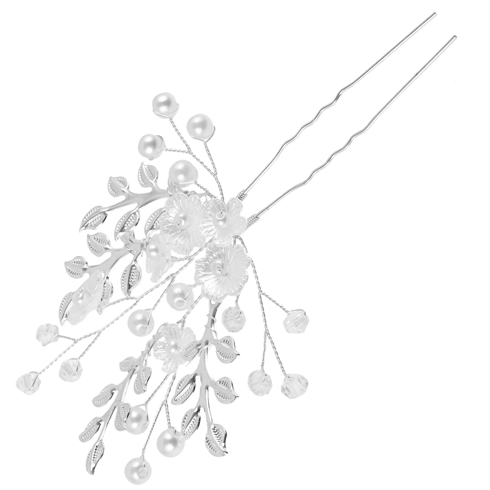 دبوس شعر على شكل زهرة اللؤلؤ مشبك شعر زفاف فاخر للعروس قطع شعر الزفاف للنساء دبابيس شعر على شكل زهور إكسسوارات شعر للحفلات