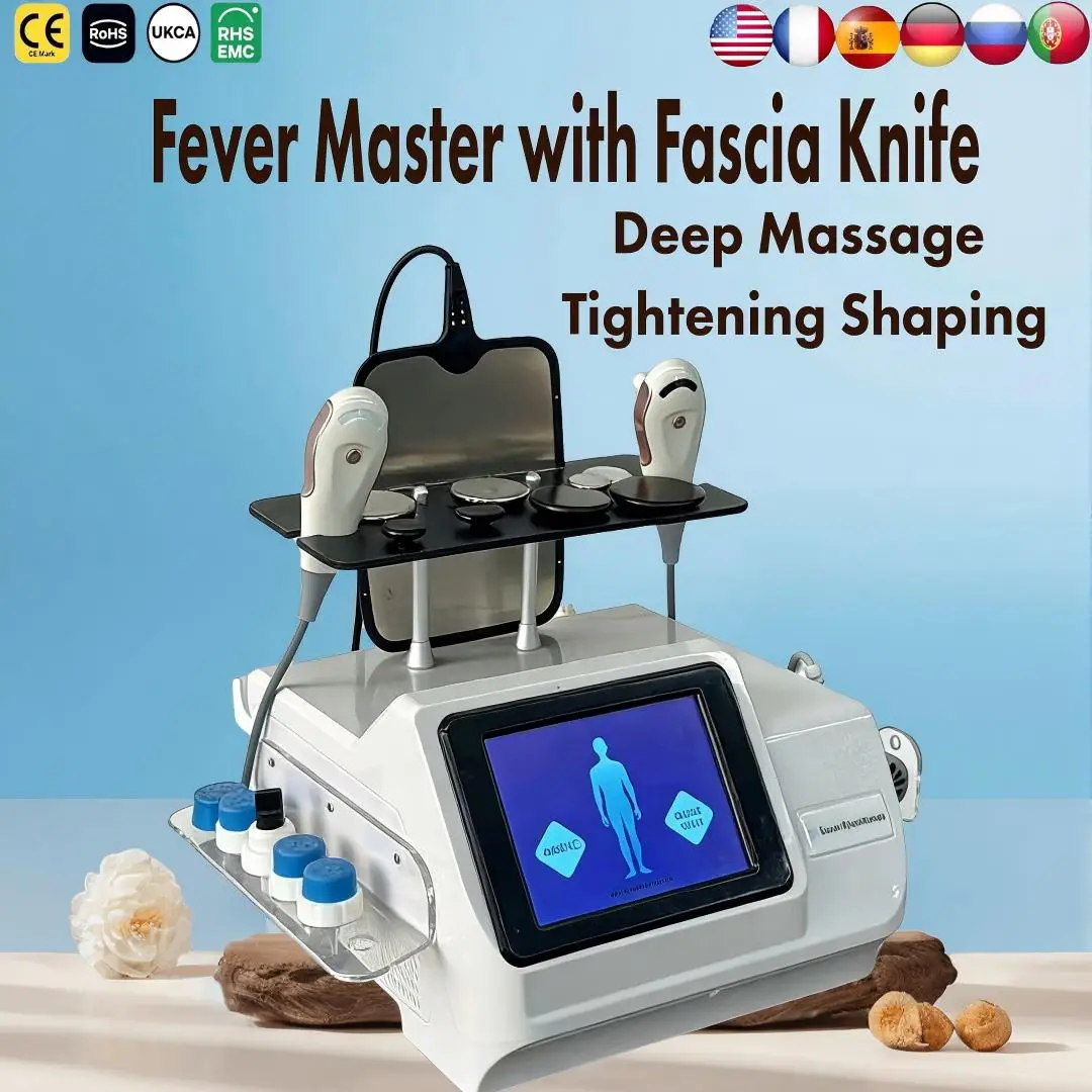 

Аппарат для физиотерапии и косметологии 2-в-1 448K Fever Master Shockwave Therapy для коррекции фигуры и подтяжки кожи для салонов красоты