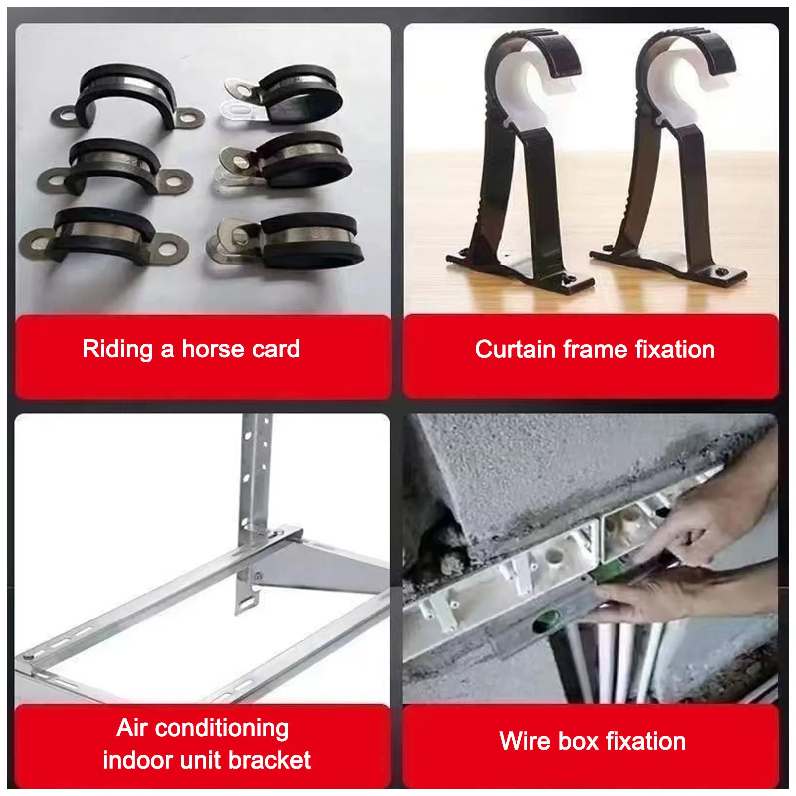 Pistol Paku Mini Manual Baja 5 Lipat Peredam Suara Rumah Tangga Ketahanan Tinggi Pistol Paku Dinding Otomatis Penghilang Debu untuk Beton