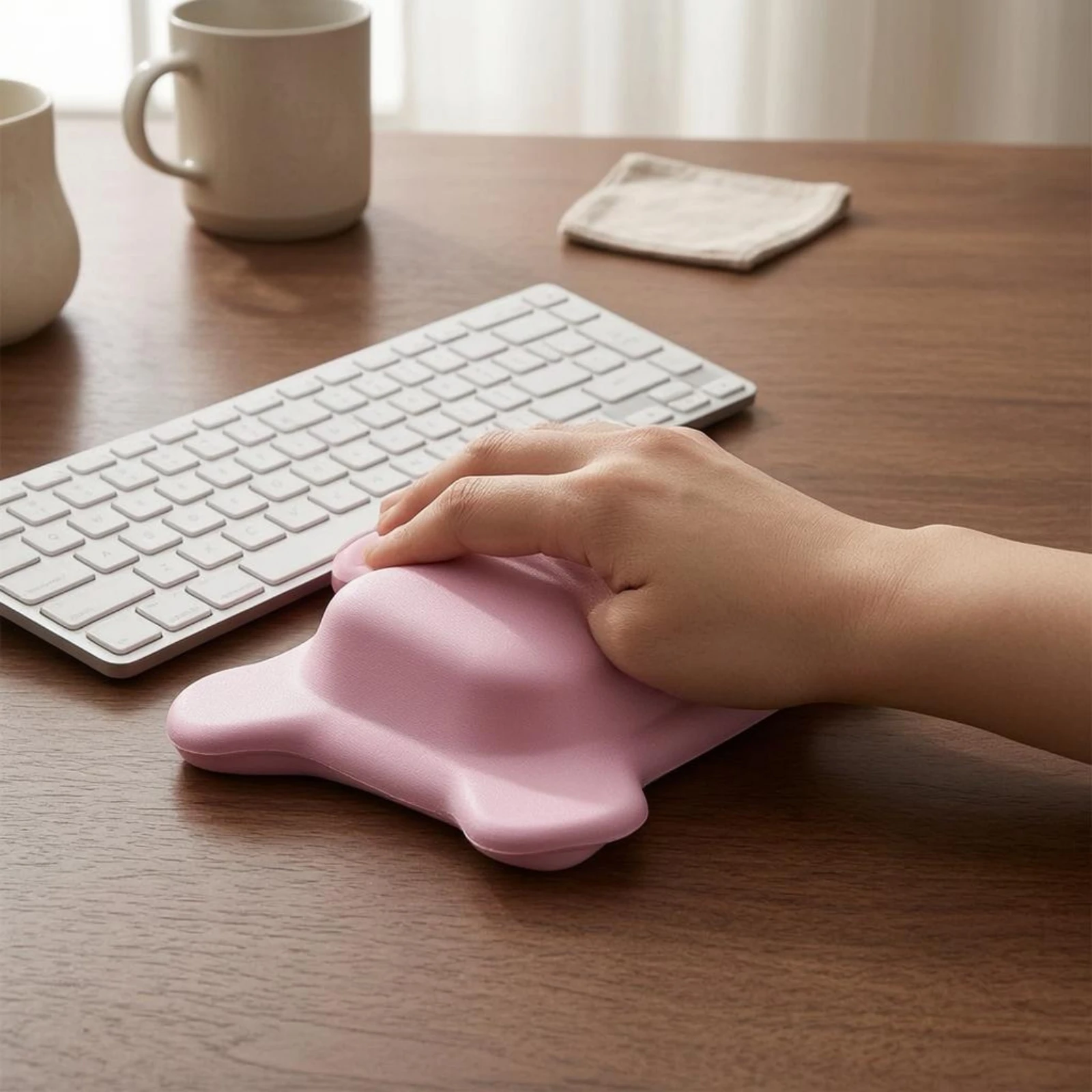Silicone Wrist Rest Washable Mouse Wrist Rest Desk Support Glossy