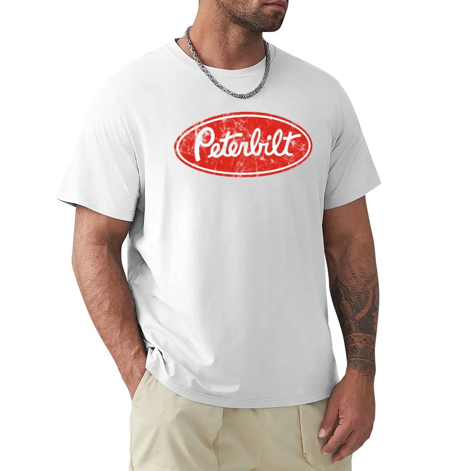 Peterbilt logo (distressed) T-Shirt tees new edition t shirt vintage t shirt t shirt man mens graphic t-shirts big and tall