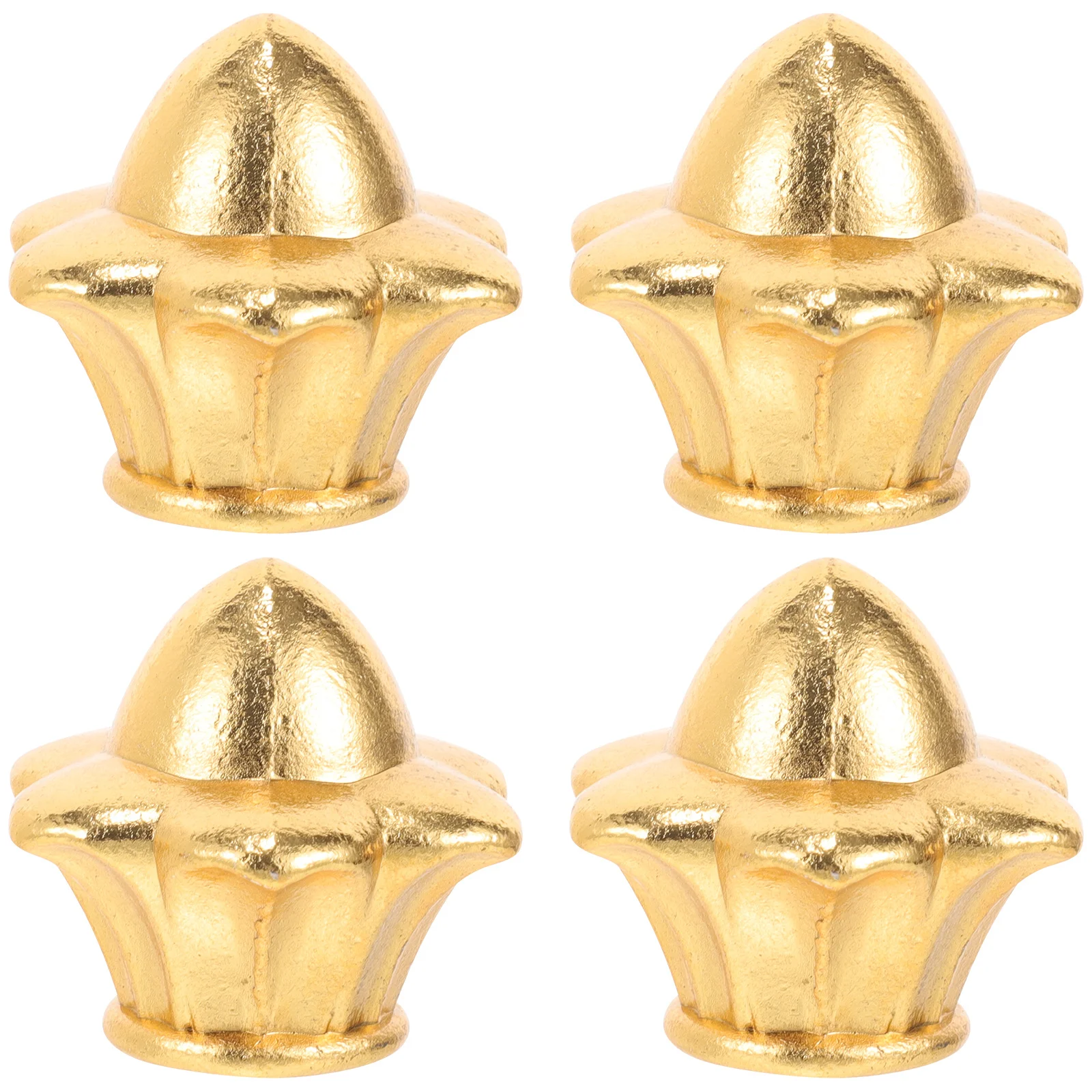 4 قطعة مصباح للزينة Finials أرضية معدنية مكتب الجدول مصباح قبعات نهائية تصميم أنيق فريد ل عاكس الضوء العلوي Finials للمصابيح