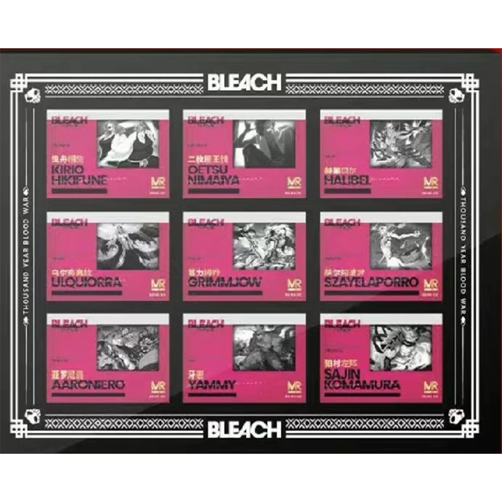 Anime Bleach Kurosaki Ichigo Neliel Inoue Orihime Kuchiki Rukia Hitsugaya Toushirou Collection Card Toys Christmas Birthday Gift