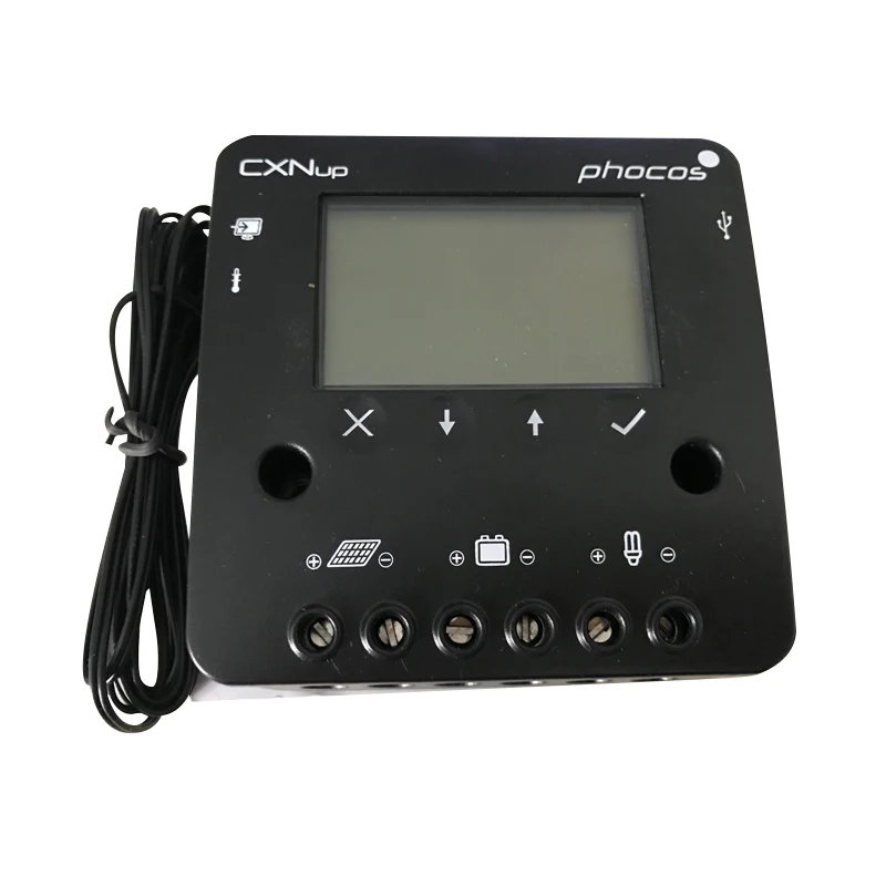 Controlador de carregamento solar Phocos Alemanha CXNup com comunicação e monitoramento USB dedicado