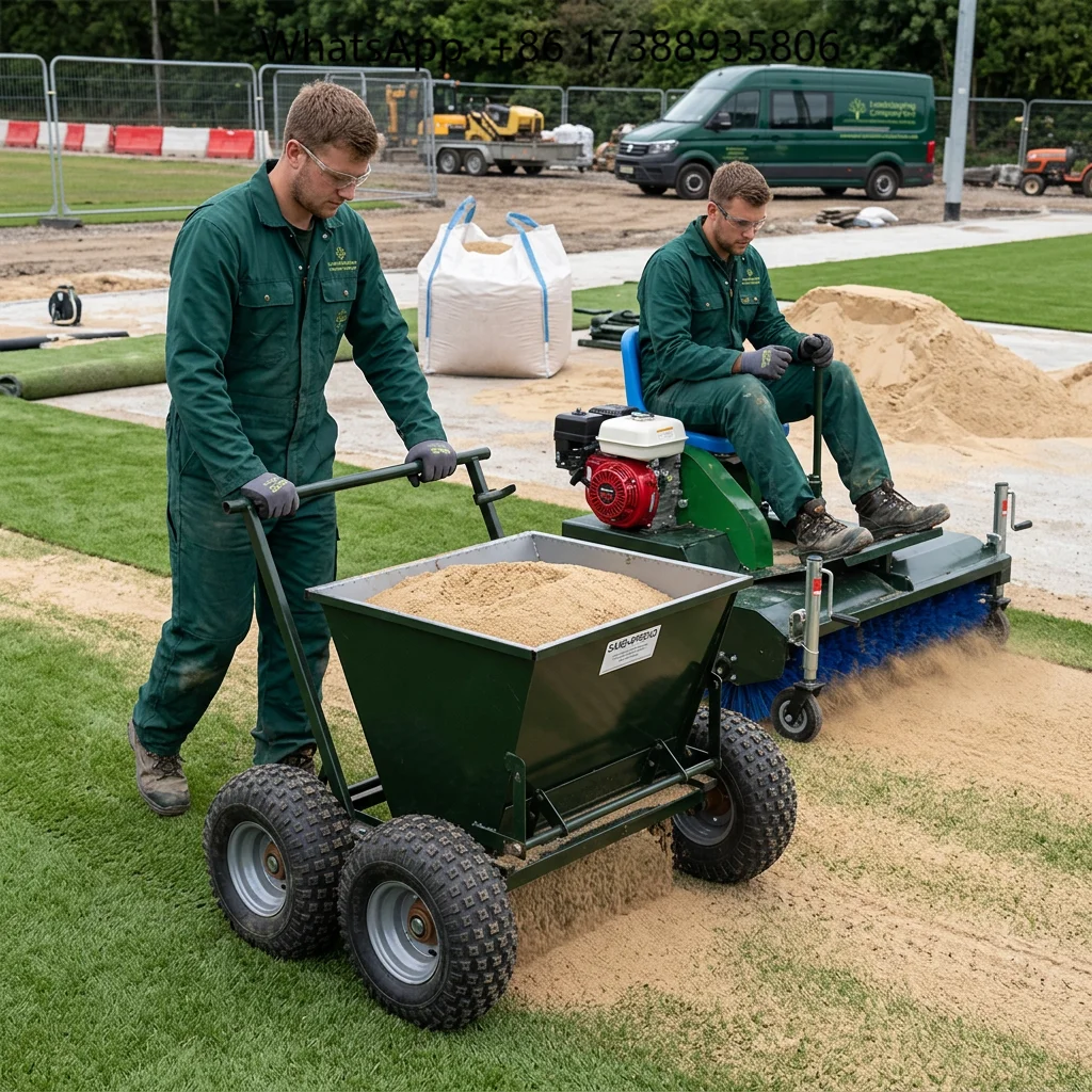 Garden Lawn Sand Filling Machine Grass Maintenance Equipment For Fertilizing Sand Spreading And Lawn Care