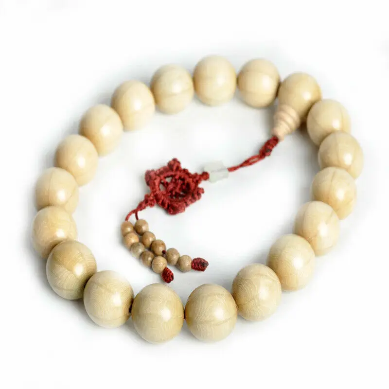 Abelia Biflora Wood Tibetan Buddhism 18+1 Prayer Beads (Car Adornment)