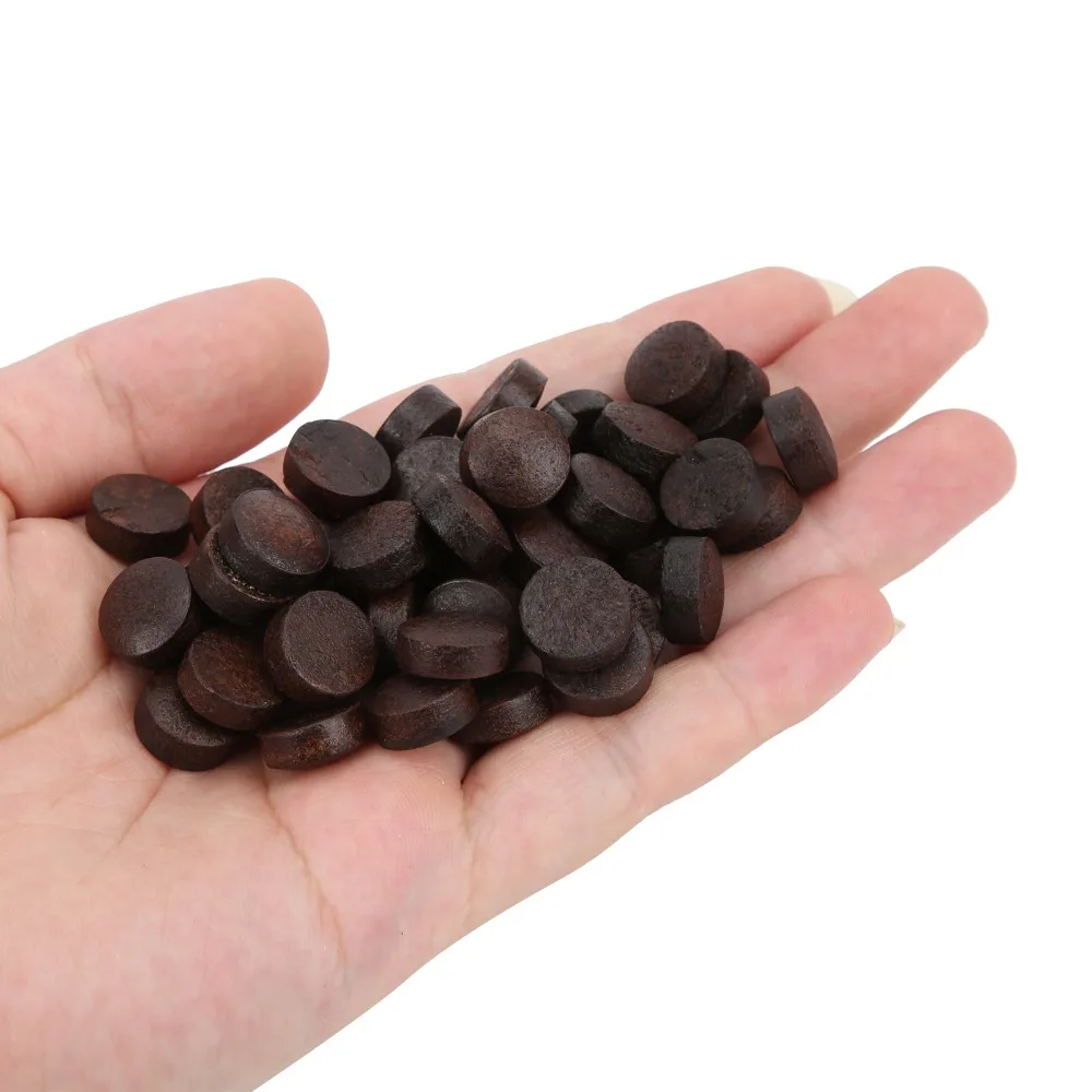 

50pcs Billiard Accessories 13MM Pool Billiard Cue Tips Storage Box Red Brown Billiard Cue Tips Cowhide Pool Stick Tips Pool Game